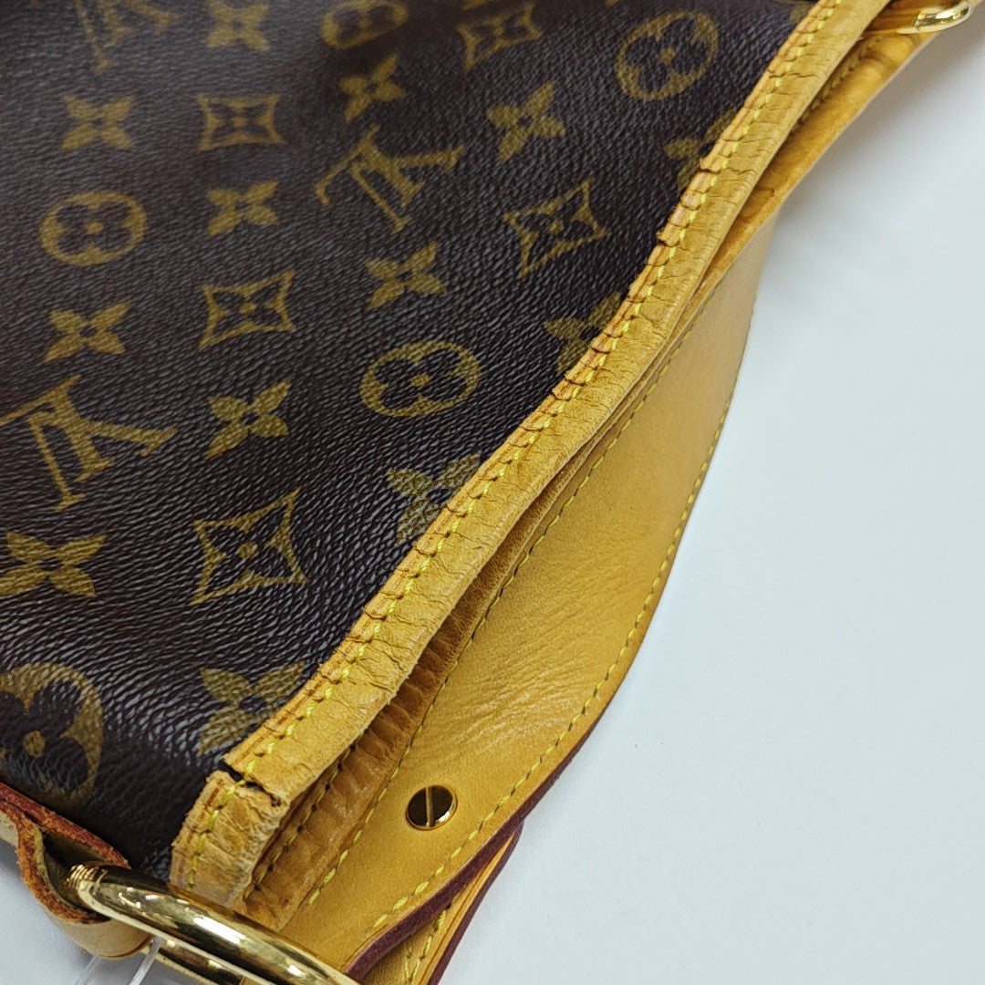 Monogram Coated Canvas Top Handle Bag Brown