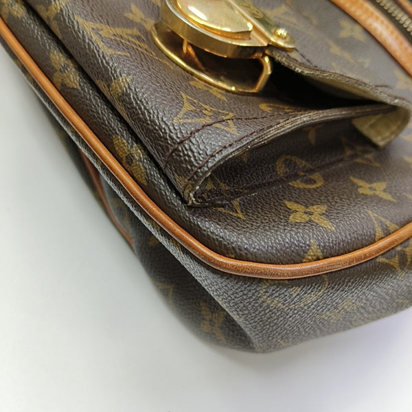 HUDSON GM Monogram Coated Canvas Brown