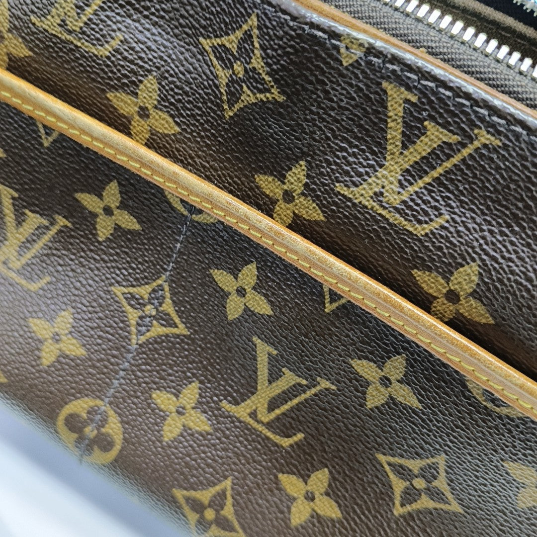 POPINCOURT Monogram Coated Canvas Brown