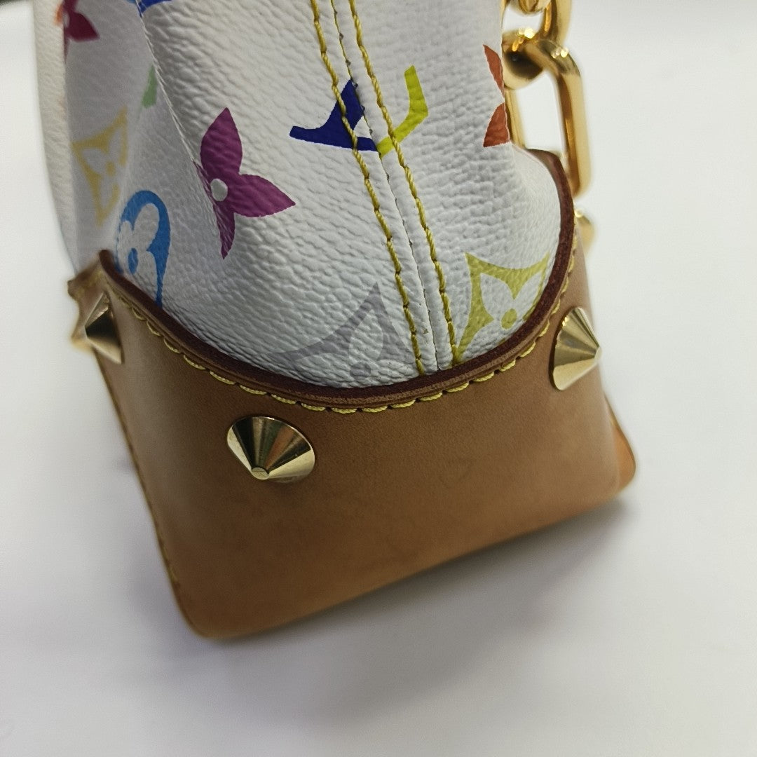 JUDY MM Monogram Coated Canvas White