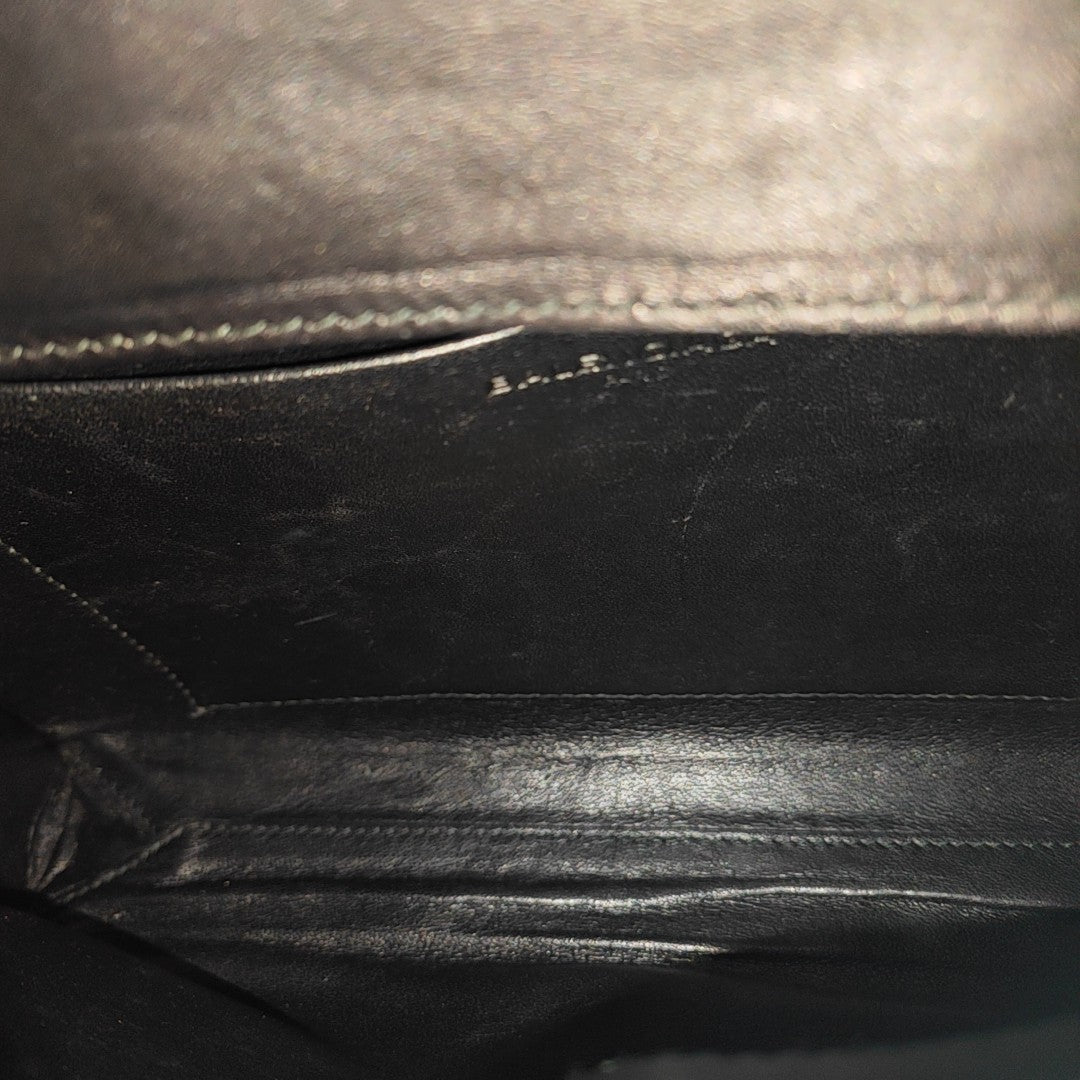 Leather Shoulder Bag Black