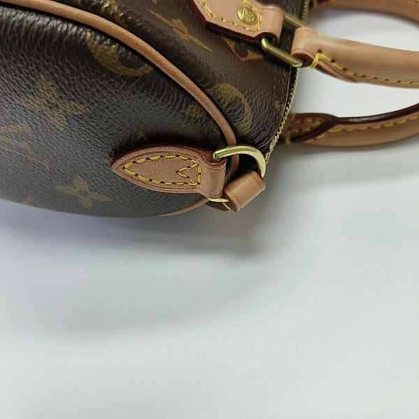 SPEEDY Nano Monogram Coated Canvas Brown