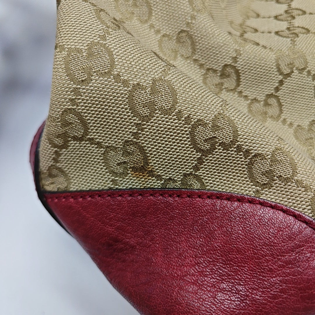Monogram Canvas Shoulder Bag Beige