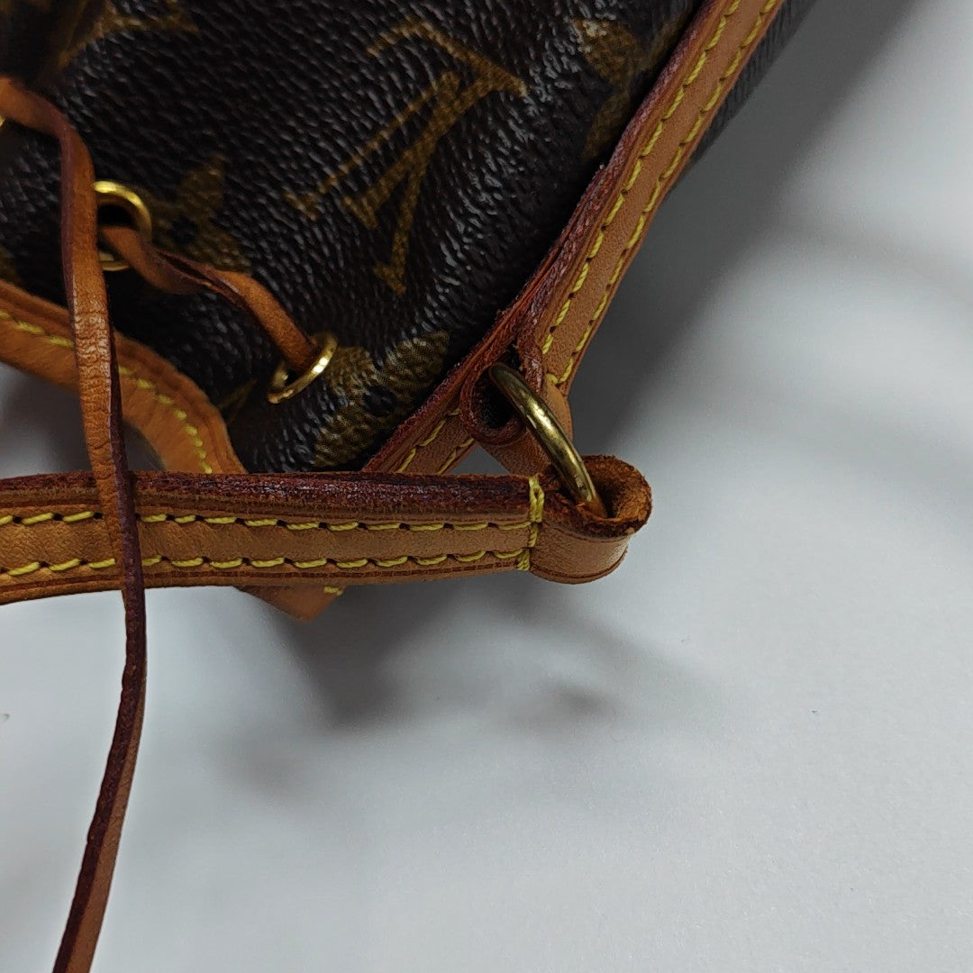 NÉONOÉ Nano Monogram Coated Canvas Brown