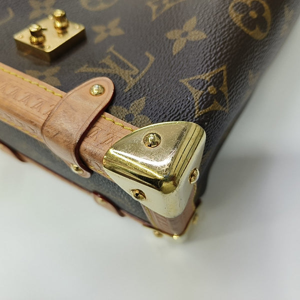 SIDE TRUNK MM Monogram Coated Canvas Brown