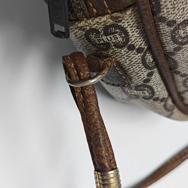 Monogram Coated Canvas Shoulder Bag Brown