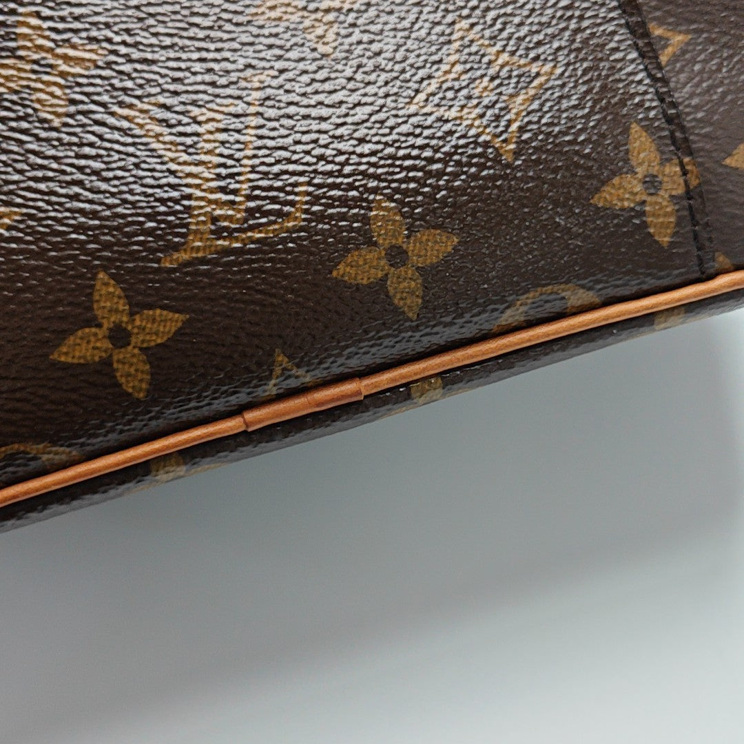 NICE BB Monogram Coated Canvas Brown