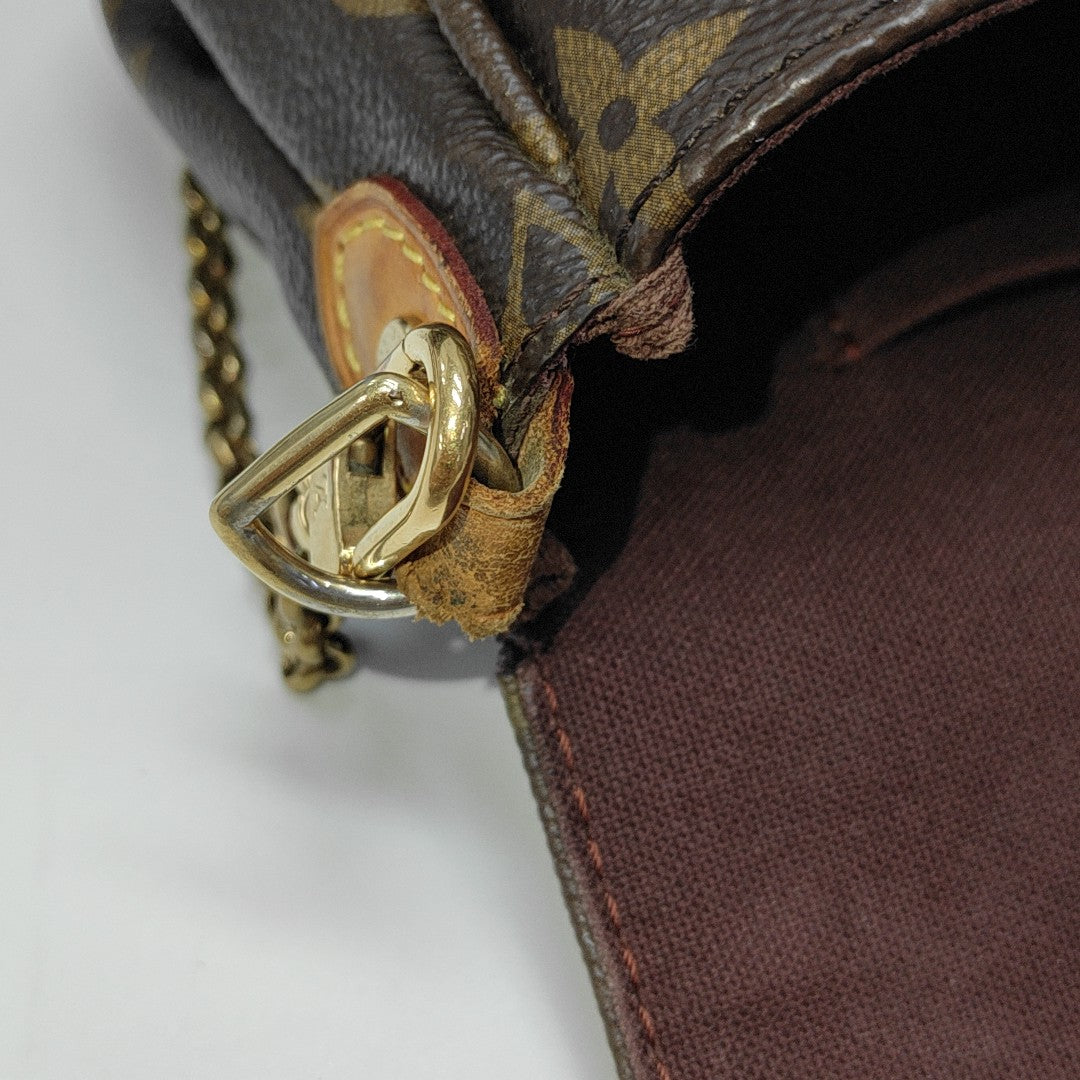 FAVORITE PM Monogram Coated Canvas Brown