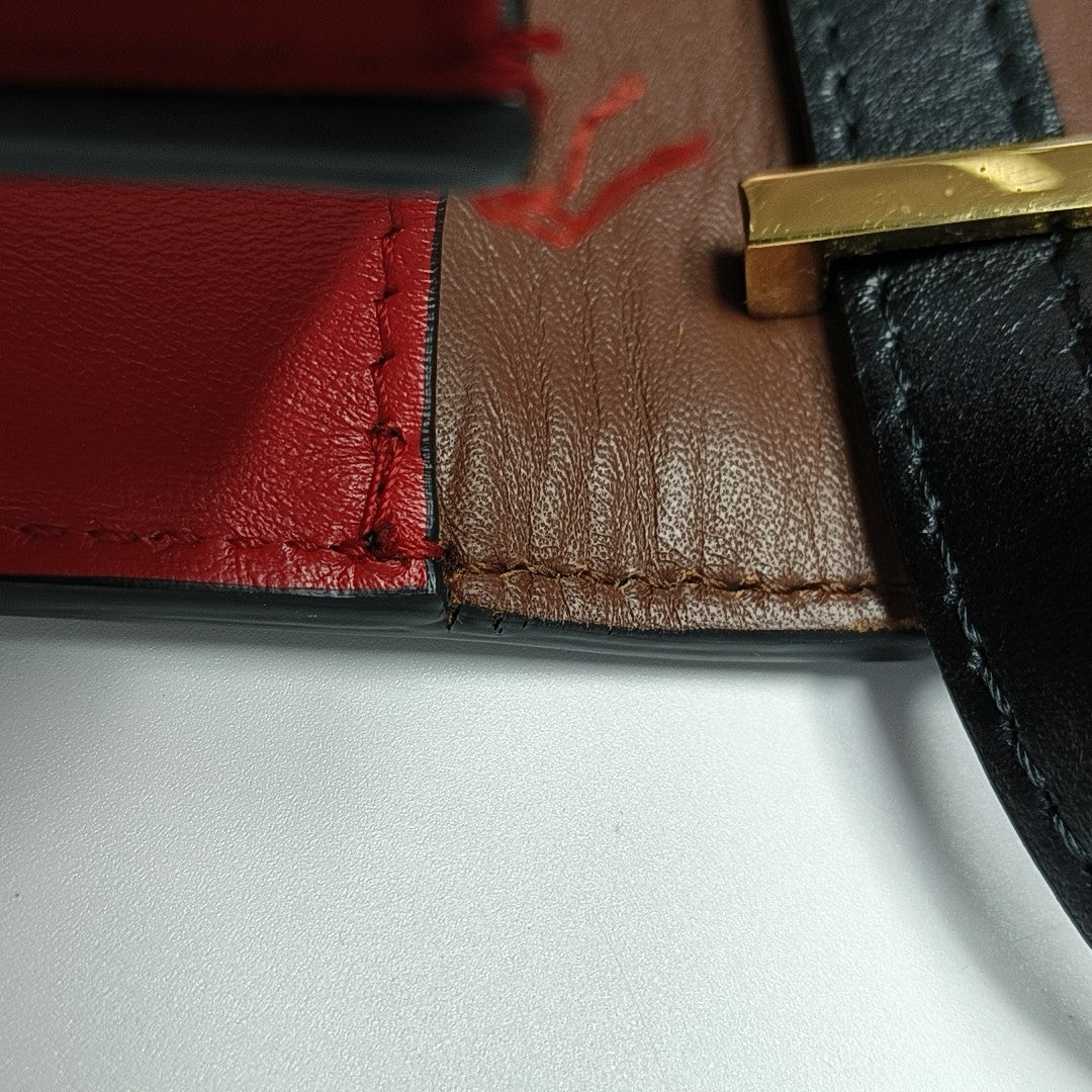 TB Small Calfskin Red