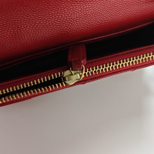 MONOGRAM WOC Quilted Calfskin Red