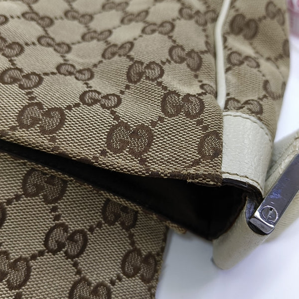 Monogram Canvas Shoulder Bag Beige