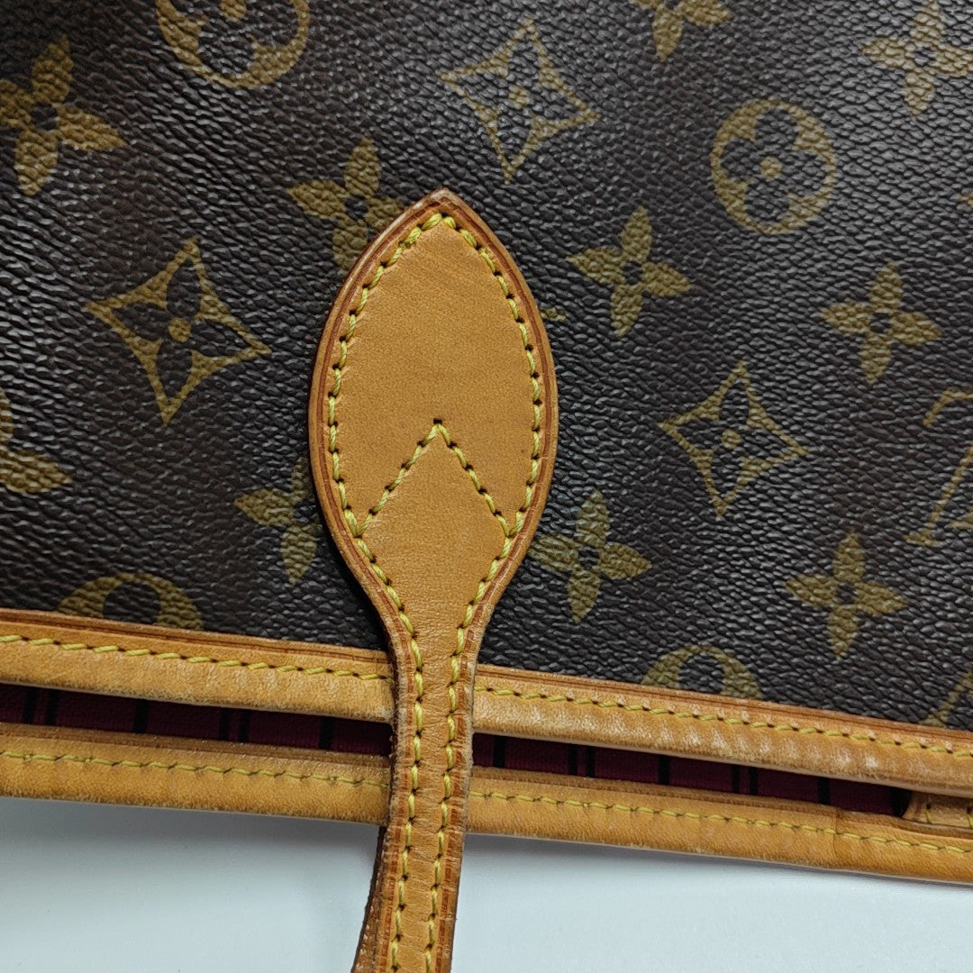 NEVERFULL GM Monogram Coated Canvas Brown