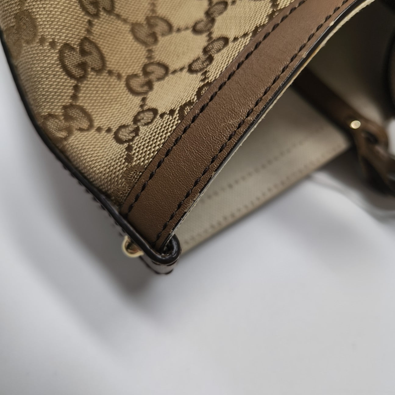 Monogram Canvas Tote Bag Brown