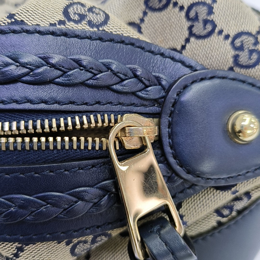 Monogram Canvas Top Handle Bag Beige