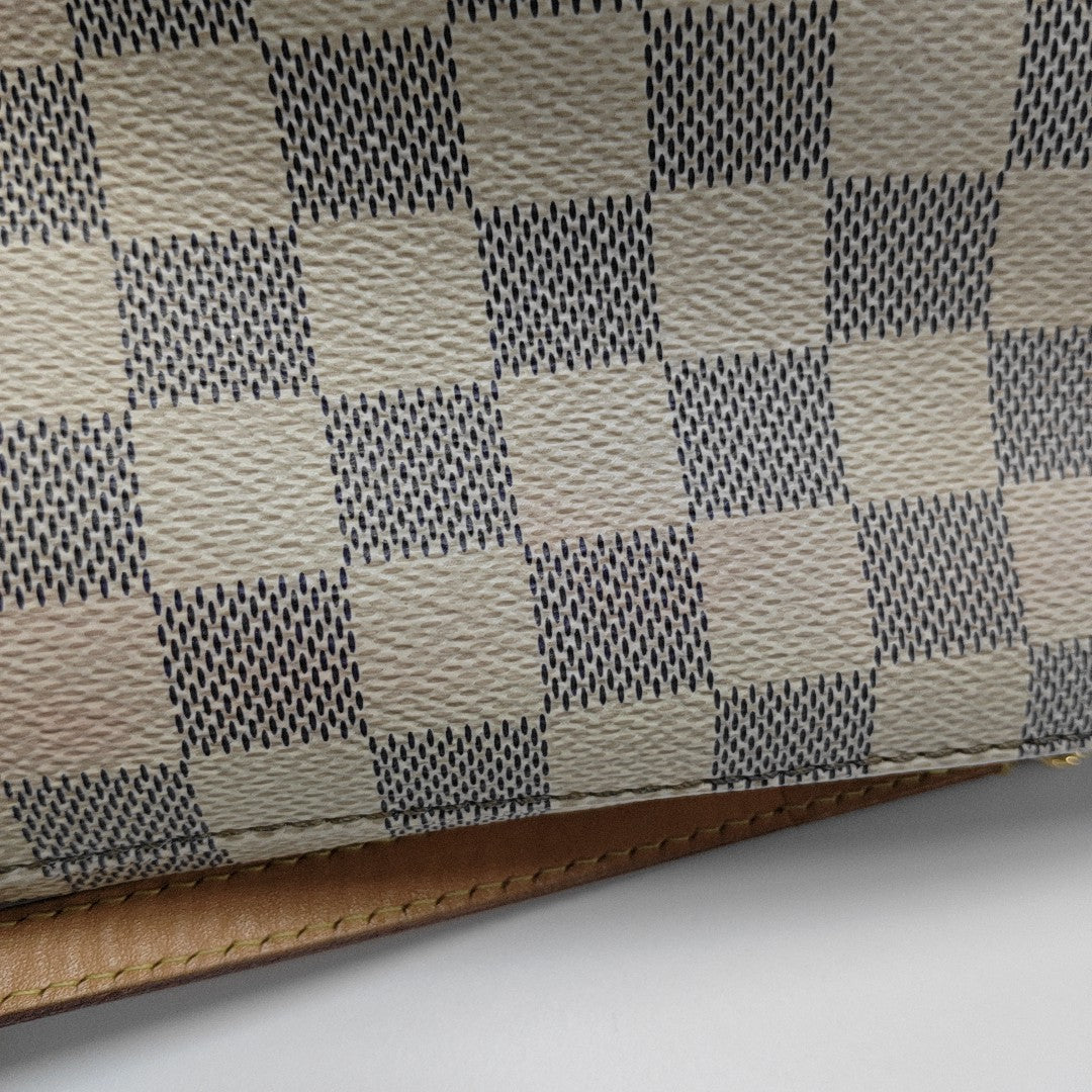 SPERONE BB Damier Azur Coated Canvas White