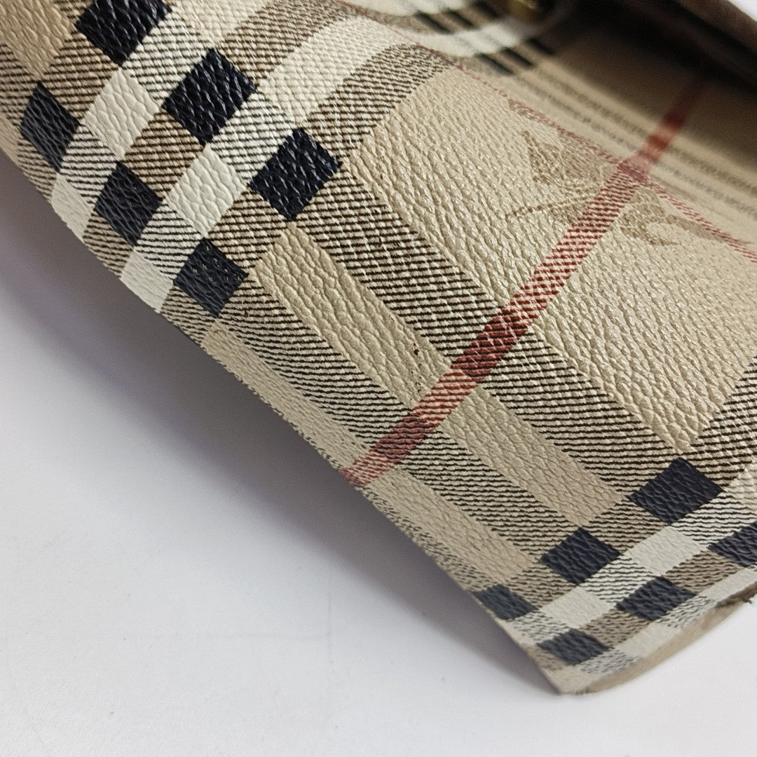 Coated Canvas Shoulder Bag Beige