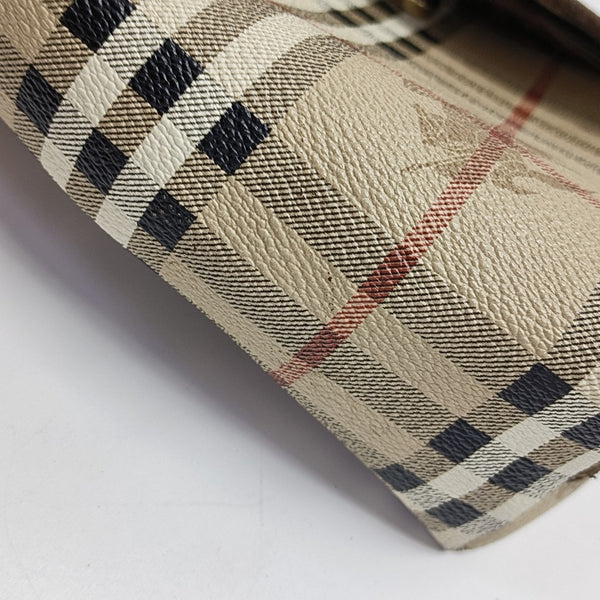 Coated Canvas Shoulder Bag Beige
