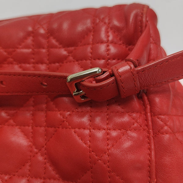 Stardust Cannage Calfskin Red