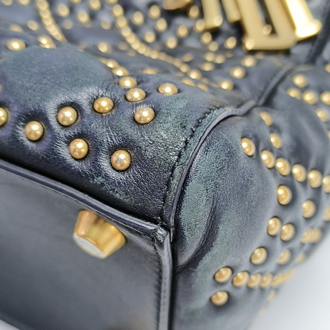 Lady Dior Medium Cannage Lambskin Black