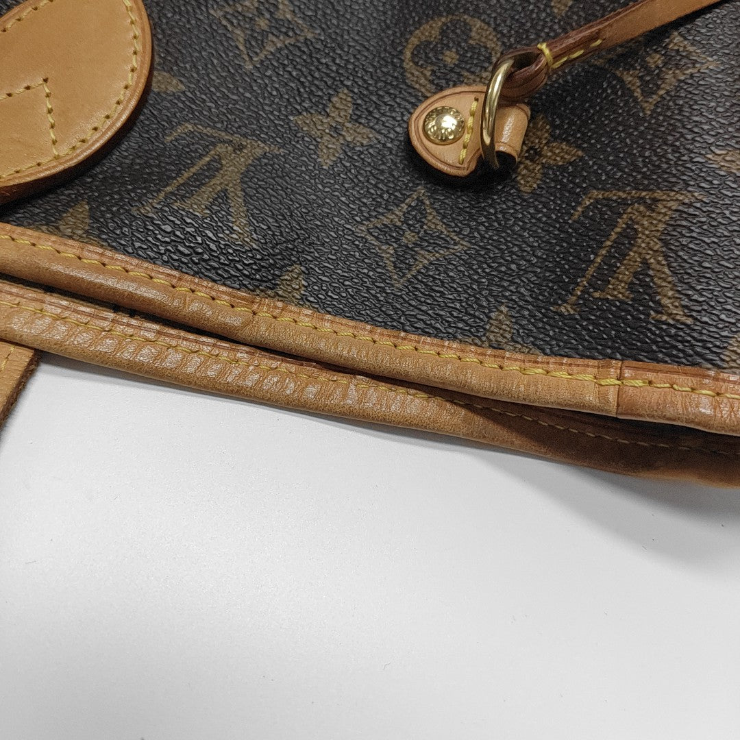 NEVERFULL MM Monogram Coated Canvas Brown