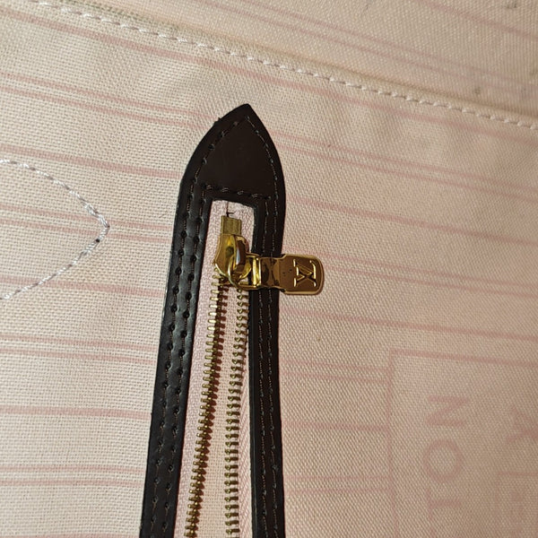 NEVERFULL MM Damier Ebene Coated Canvas Brown