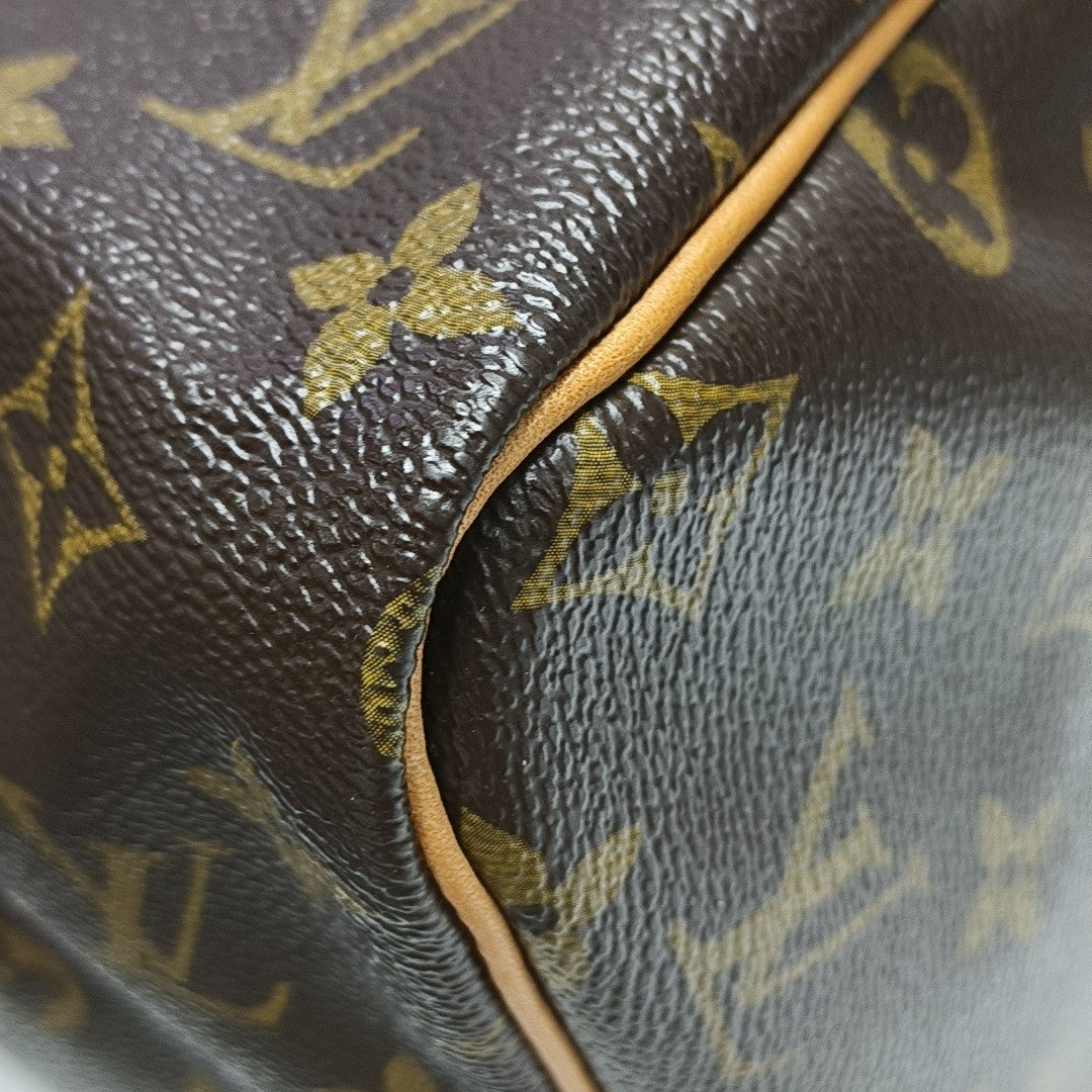 SPEEDY 30 Monogram Coated Canvas Brown