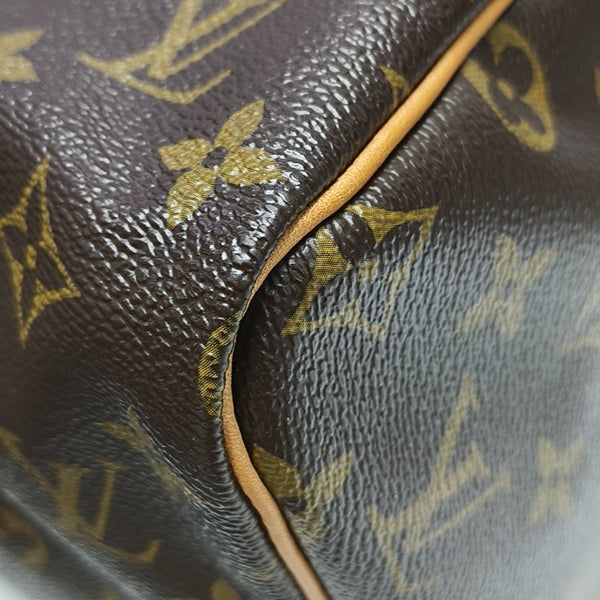 SPEEDY 30 Monogram Coated Canvas Brown