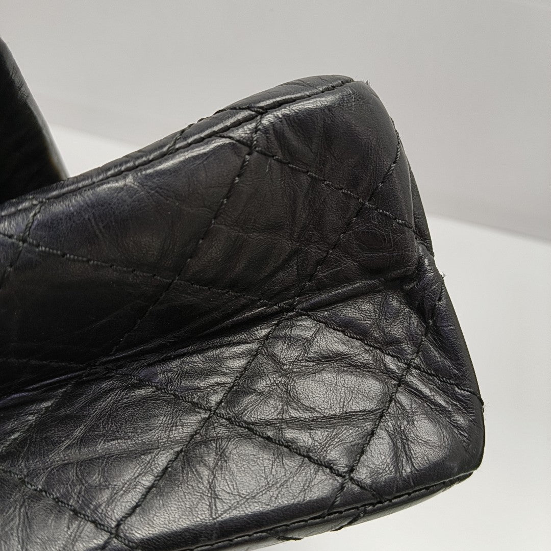2.55 227 (jumbo) Quilted Calfskin Black