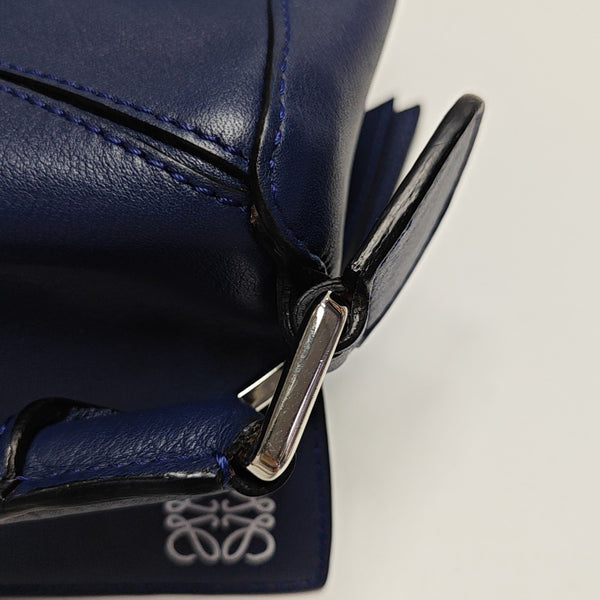 Puzzle Small Calfskin Blue