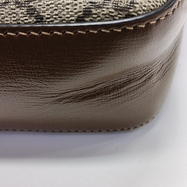 Horsebit 1955 Small Coated Canvas Beige