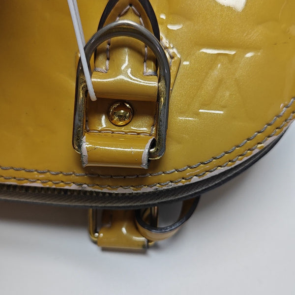ALMA BB Monogram Patent Leather Yellow