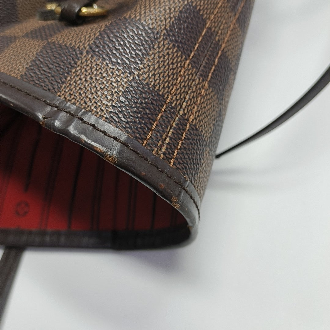 NEVERFULL MM Damier Ebene Coated Canvas Brown
