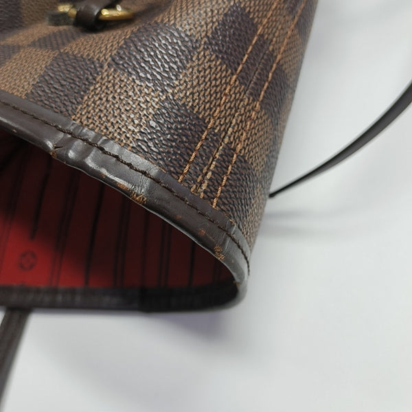 NEVERFULL MM Damier Ebene Coated Canvas Brown