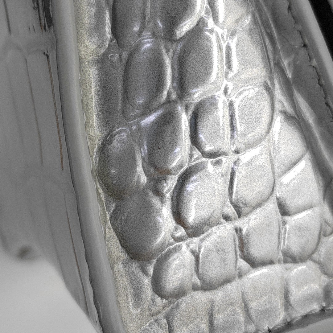Hourglass Mini Calfskin Silver