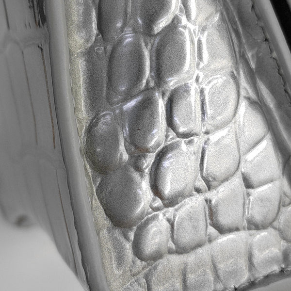 Hourglass Mini Calfskin Silver