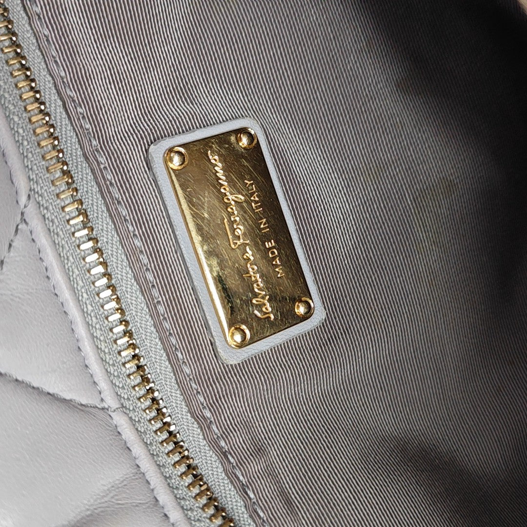 Quilted Lambskin Gray