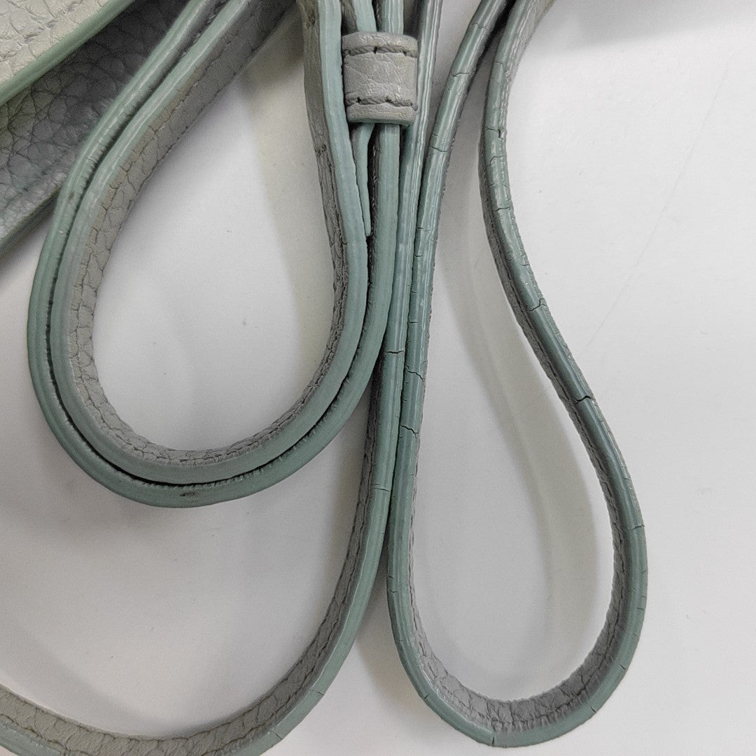 Calfskin Shoulder Bag Blue