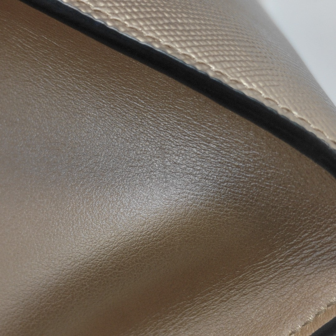 Calfskin Shoulder Bag Beige