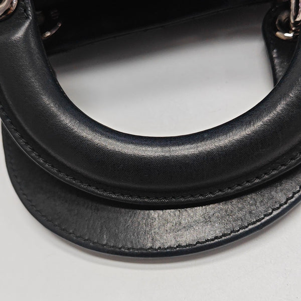 Lady Dior Mini Quilted Calfskin Black