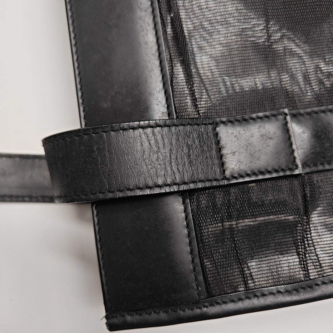Special Material Top Handle Bag Black