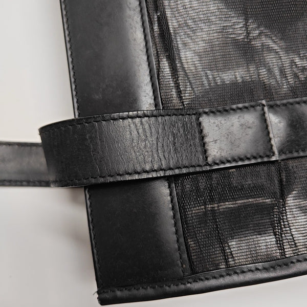 Special Material Top Handle Bag Black