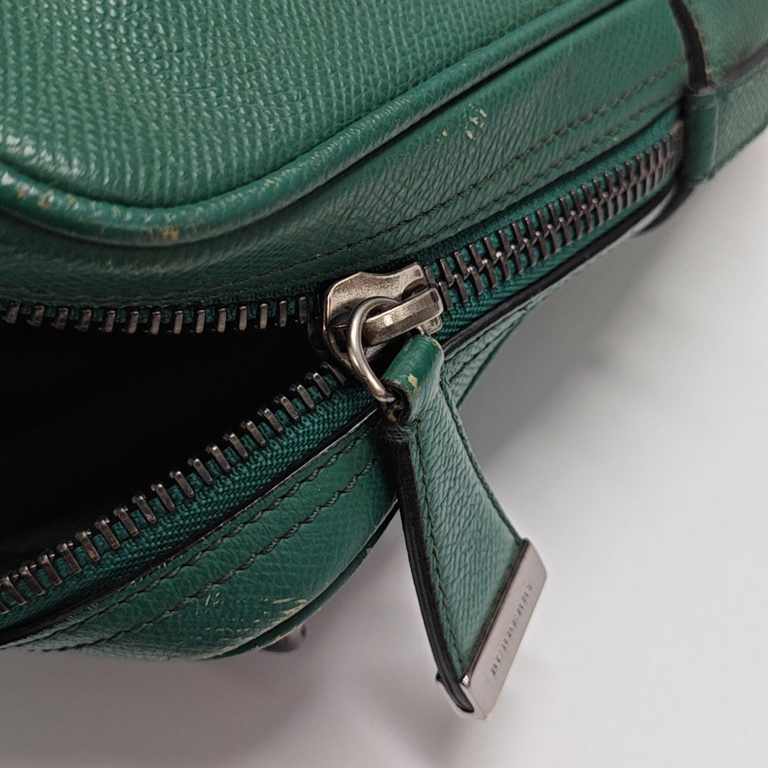 Calfskin Top Handle Bag Green