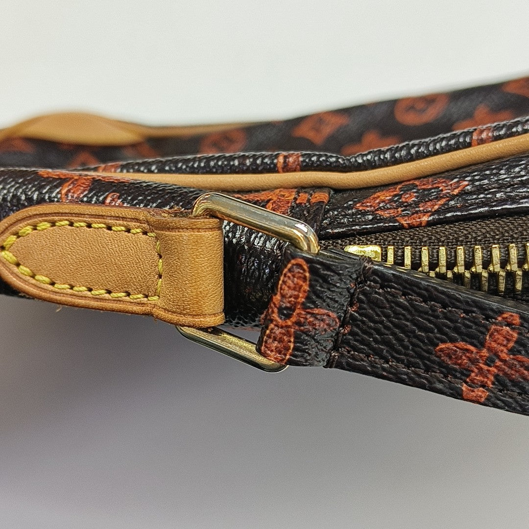 DANUBE Monogram Coated Canvas Brown