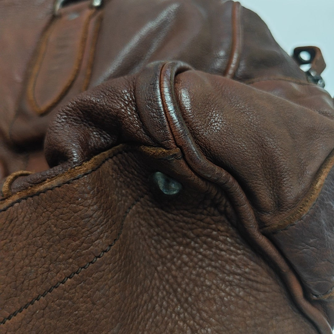 Calfskin Top Handle Bag Red