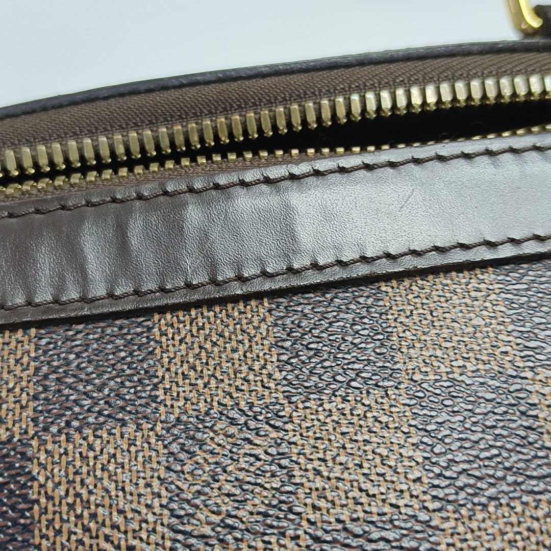 TREVI Damier Ebene Coated Canvas Brown