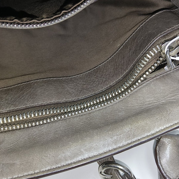 Shoulder Strap Calfskin Gray