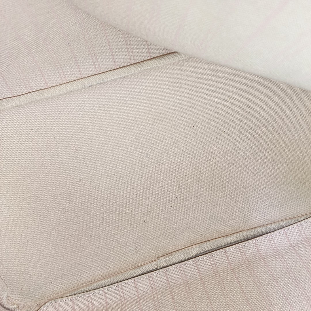 NEVERFULL MM Damier Azur Coated Canvas White