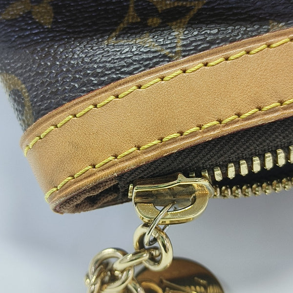 Monogram Coated Canvas Shoulder Bag Brown