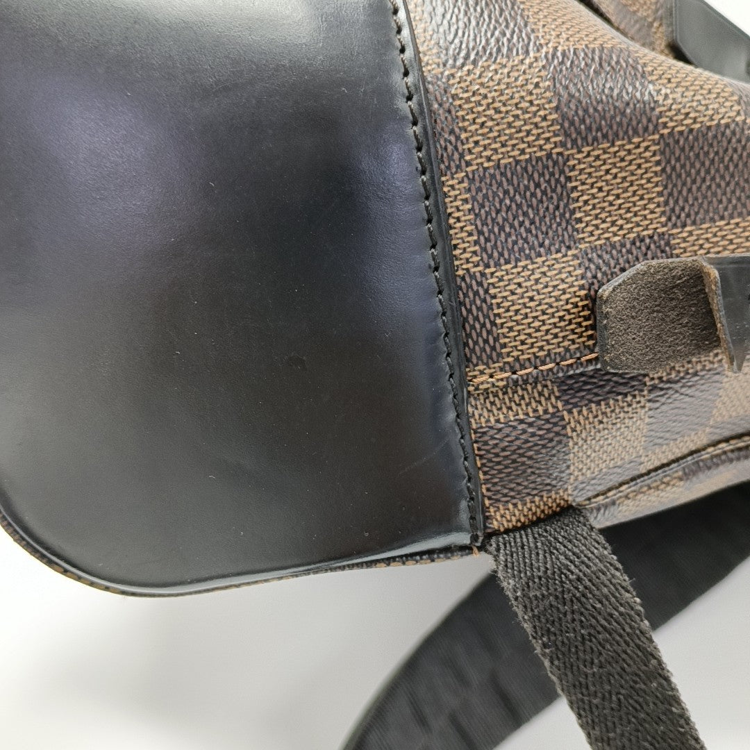JAKE Damier Ebene Coated Canvas Brown