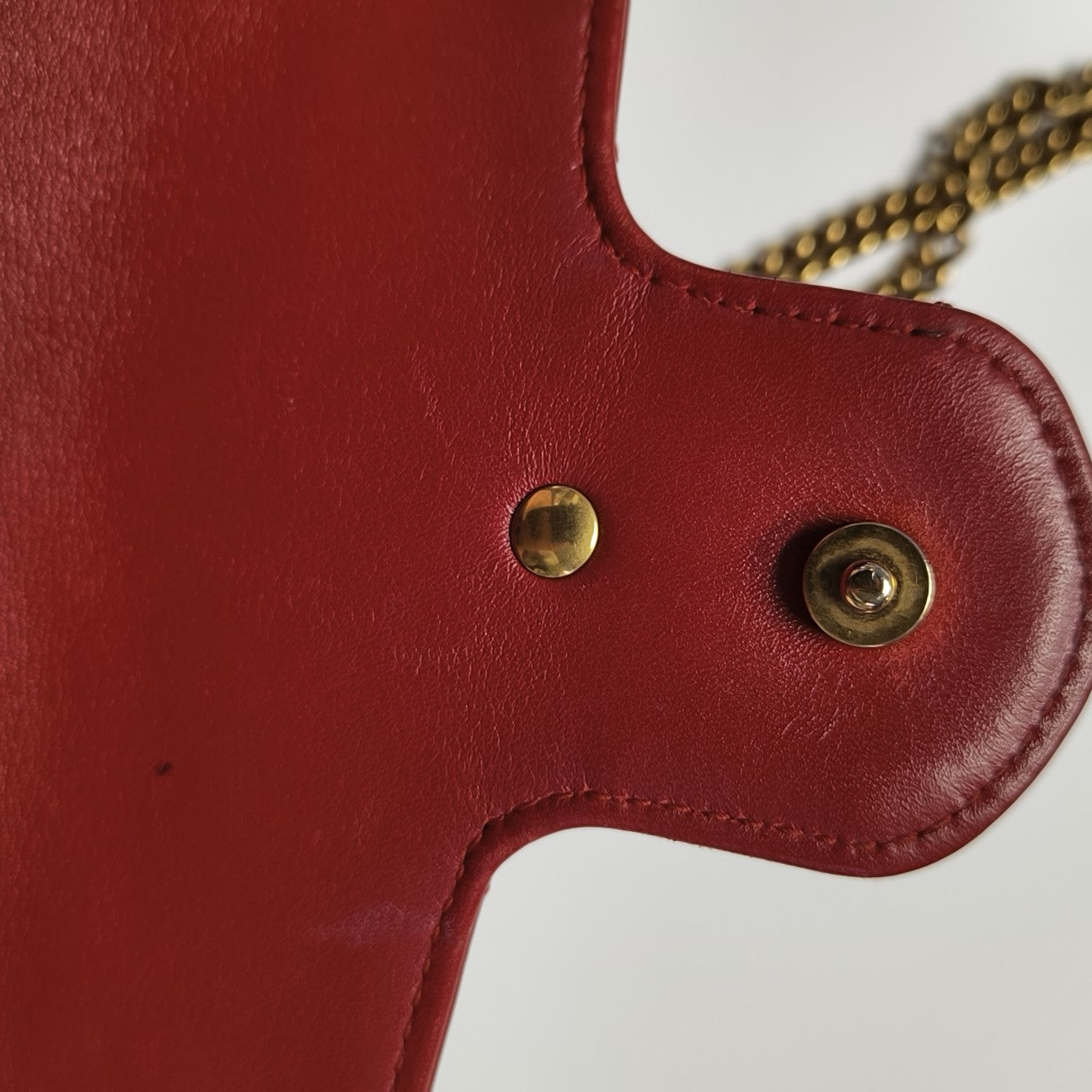 GG Marmont Mini Quilted Calfskin Red